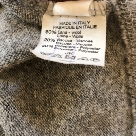 🌺 BAD LUCK NY; Wool Blend Gray Cropped Short-Sleeved Sweater Misses XL - NICE! - Picture 4 of 8